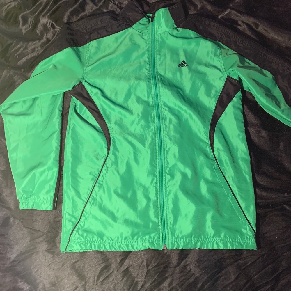 Green adidas jacket